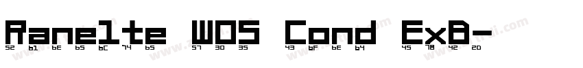 Ranelte W05 Cond ExB字体转换